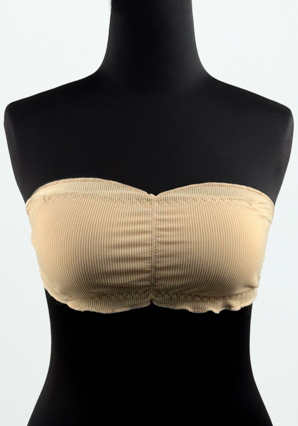 STRAPLESS CREAM TUBE BRA